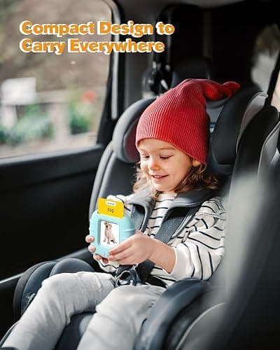 Airbition Talking Flash Cards for Toddlers 1 2 3 4 Year Olds, Montessori Language Learning with 224 Words, Pocket Speech Therapy Tools, and Speech Development Educational Playthings for Children thumbnail 6