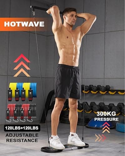 HOTWAVE Push Up Board Fitness, Portable Foldable 20 in 1 Push Up Bar at Home Gym, Pushup Handles for Floor. Professional Strength Training Equipment For Man and Women,Patent Pending thumbnail 5