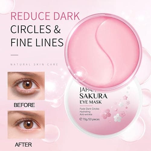 Skin Care For Teenage Girls,Cherry Blossom Skincare Sets Teen Skincare Set,Pamper Sets For Women Gifts,Skin Care Sets & Kits Face Serum,Face Cream,Sleep Mask (One Size, Sakura-Moisturizing Kit) thumbnail 4
