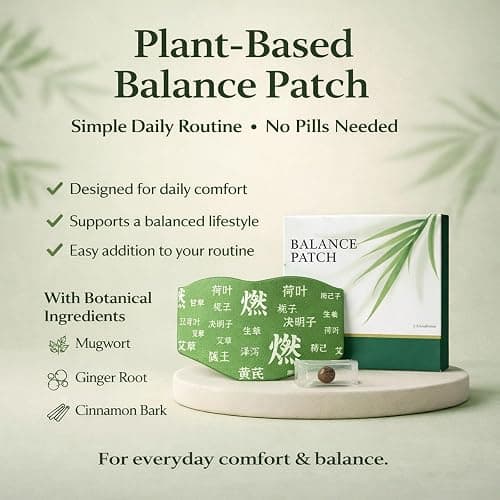 FTKV Hanpo Japanese Herbal Balance Patch, Plant-Based Ingredients, Comfortable Adhesive Design, Easy Topical Use, 2 Boxes, 10 Patches (2) thumbnail 2