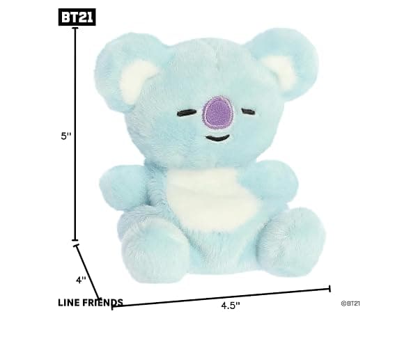 Aurora® Lovable BT21 Palm Pals™ KOYA Stuffed Animal - Collectible Fun - Delightful Cuteness - Blue 5 Inches thumbnail 2
