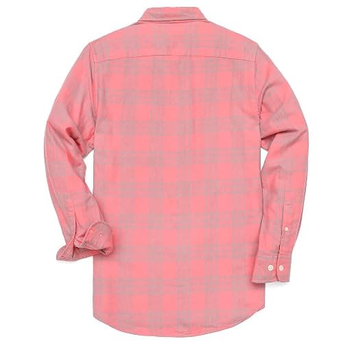 Dubinik® Flannel Shirt for Men Casual Button Down Work Soft All Cotton Lightweight Flannel Mens Plaid Shirts Long Sleeve thumbnail 2