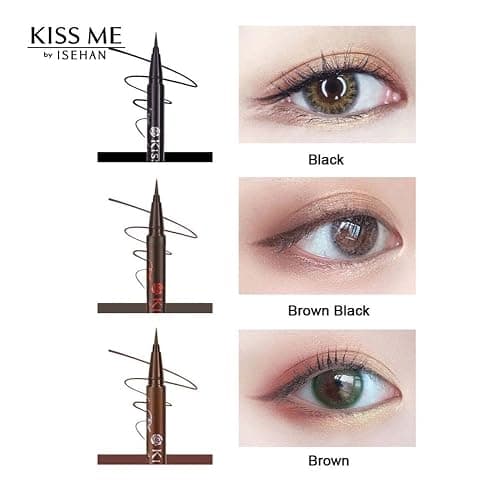 Heroine Make by KissMe Smooth Liquid Eyeliner | Waterproof Black Liquid Eyeliner Pen | Smudge-Proof Formula for Long-Lasting Wear | Hypoallergenic for Sensitive Eyes | Made in Japan thumbnail 7