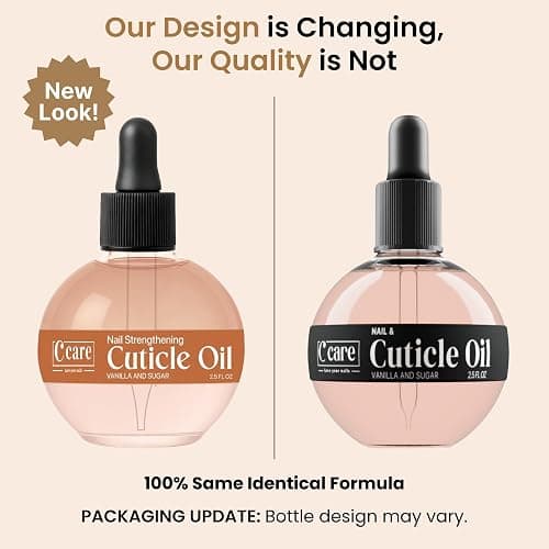 C CARE Vanilla & Sugar Cuticle Oil For Nails - Repairs Cuticles Overnight - Moisturizes and Strengthens Nails and Cuticles - Dropper & Brush included - 2.5oz thumbnail 2