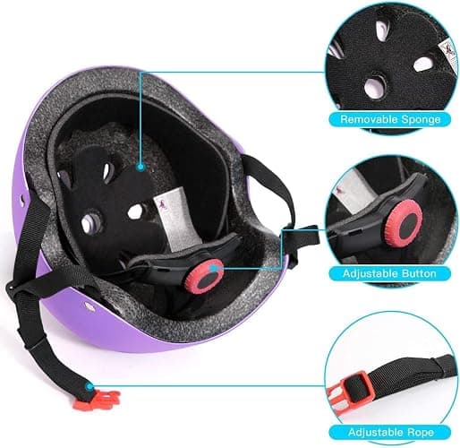 Color Gradient Adjustable Kids Bike Helmet Toddler Helmets for 3-5-8-14 Years Kids Girls Boys Youth Bicycle Helmet for Scooter Balance Bike Roller Skating Skateboard thumbnail 4