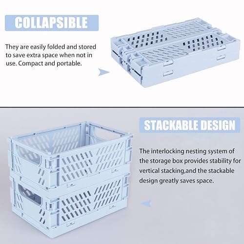 Mini Foldable Plastic Baskets thumbnail 4