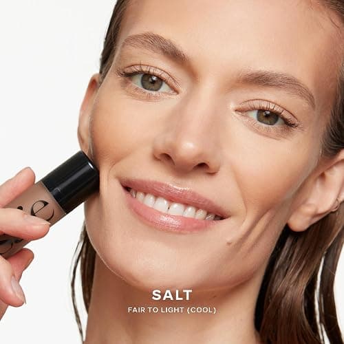 Saie Dew Bronze - Hydrating Liquid Bronzer Stick For a Sun Kissed Glow - Liquid Contour Stick Infused with Nourishing Skin Care Ingredients - Sculpted Face Makeup Essential - Salt (0.4 oz) thumbnail 5