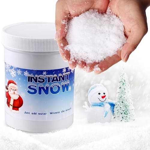 Instant Snow Fake Snow Powder-Make 6-8 Gallons of Artificial Snow, Instant Snow Powder Instant Snow Packets Magic Snow Perfect for Winter Decoration, Holiday and Winter Crafts and Artificial Snow Play - Image 1