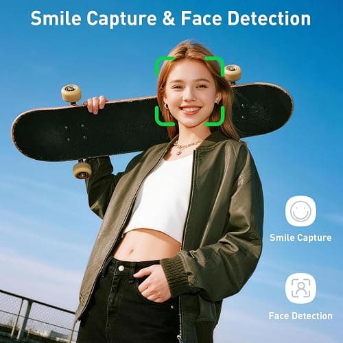 Digital Camera, 44MP FHD 1080P Point and Shoot Digital Camera with 16X Zoom, Small Compact Camera with Face Detect, 32GB SD Card, Anti Shake for Kids Teens Boys Girls (Pink) thumbnail 4