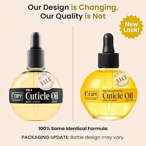C CARE Sweet Almond Cuticle Oil For Nails - Repairs Cuticles Overnight - Moisturizes and Strengthens Nails and Cuticles - Dropper & Brush included - 2.5oz thumbnail 2