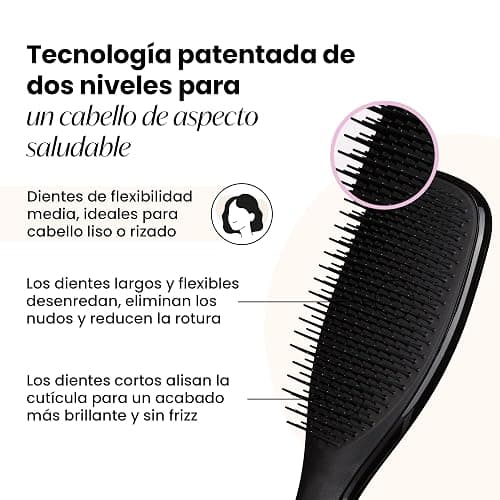Tangle Teezer Ultimate Detangler Haarbürste – Für Nasses & Trockenes Haar – Entwirrungsbürste für Alle Haartypen – Zweistufige Borsten Reduzieren Haarbruch & Entfernen Knoten – Schwarz thumbnail 2