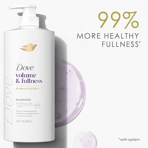 Dove Shampoo Volume & Fullness for Fine, Thin Hair with Bio-Protein Care Technology and Biotin 28 Fl Oz thumbnail 10