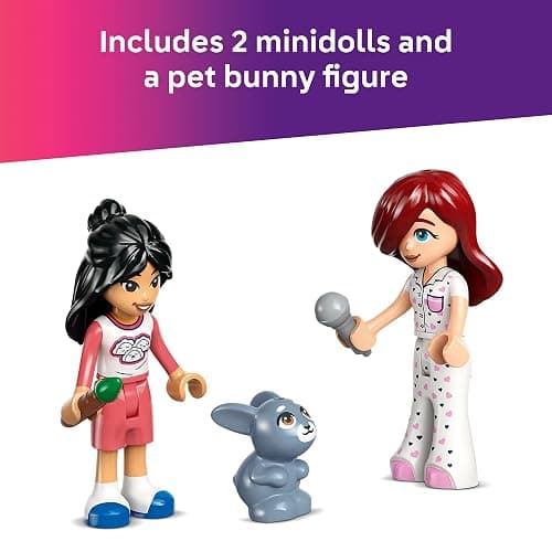 LEGO Friends Paisley's Room Building Toy - Pretend Play Set for Kids, Girls and Boys, Ages 6+ - with 2 Minidolls, Pet Bunny Figure, and Plushie-Style Piece - Gift Idea for Birthdays - 42647 thumbnail 4