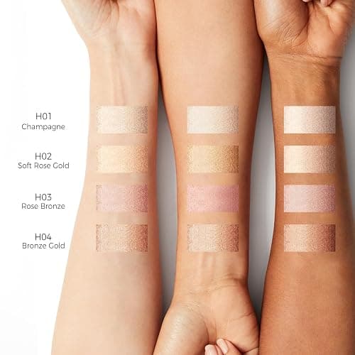 MYMERRY Dewy Highlighter Makeup 15g/0.53fl.Oz, Highlighter Makeup Stick for Face and Body, Radiant & Shimmer Glow, Buildable Color for All Day | Vegan & Cruelty-Free | Champagne Beige Gold thumbnail 5