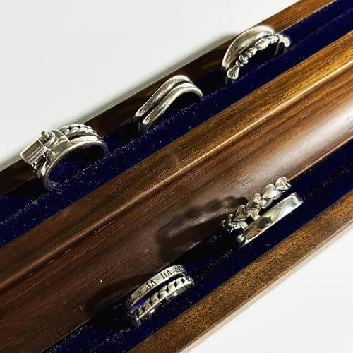 Ch.yishi Handmade Vintage 925 Sterling Silver Wide Band Rings for Women/Men,Adjustable Thumb Finger Ring thumbnail 6