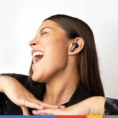 Skullcandy Rail ANC Wireless Earbuds, Bluetooth Headphones, Active Noise Cancelling, Up to 38 Hours Battery, Microphone for iPhone Android, Customizable via Skull-iQ App - True Black thumbnail 5