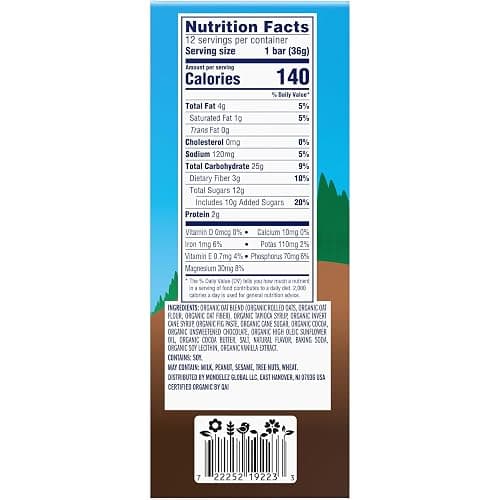 Zbar Chocolate Brownie Soft-Baked Snack Bars, Organic Granola Bars, 12ct (Pack of 2) thumbnail 16