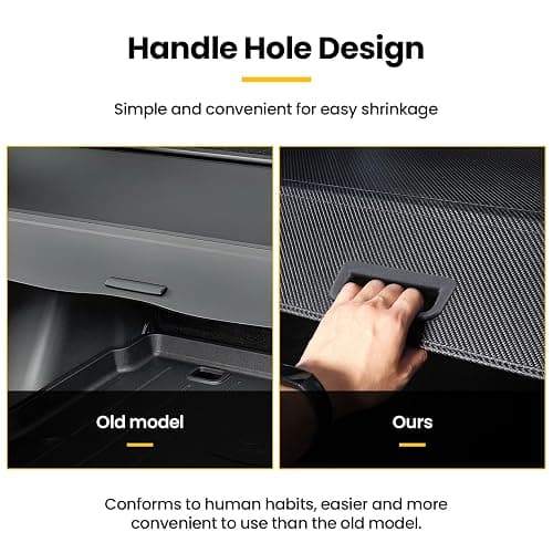 Drytuns Cargo Cover and Trunk Net for Hyundai Tucson 2022-2026 | Retractable Trunk Cover Privacy Shade for 22-26 Hyundai Tucson, Carbon Fiber Leather + Net thumbnail 5
