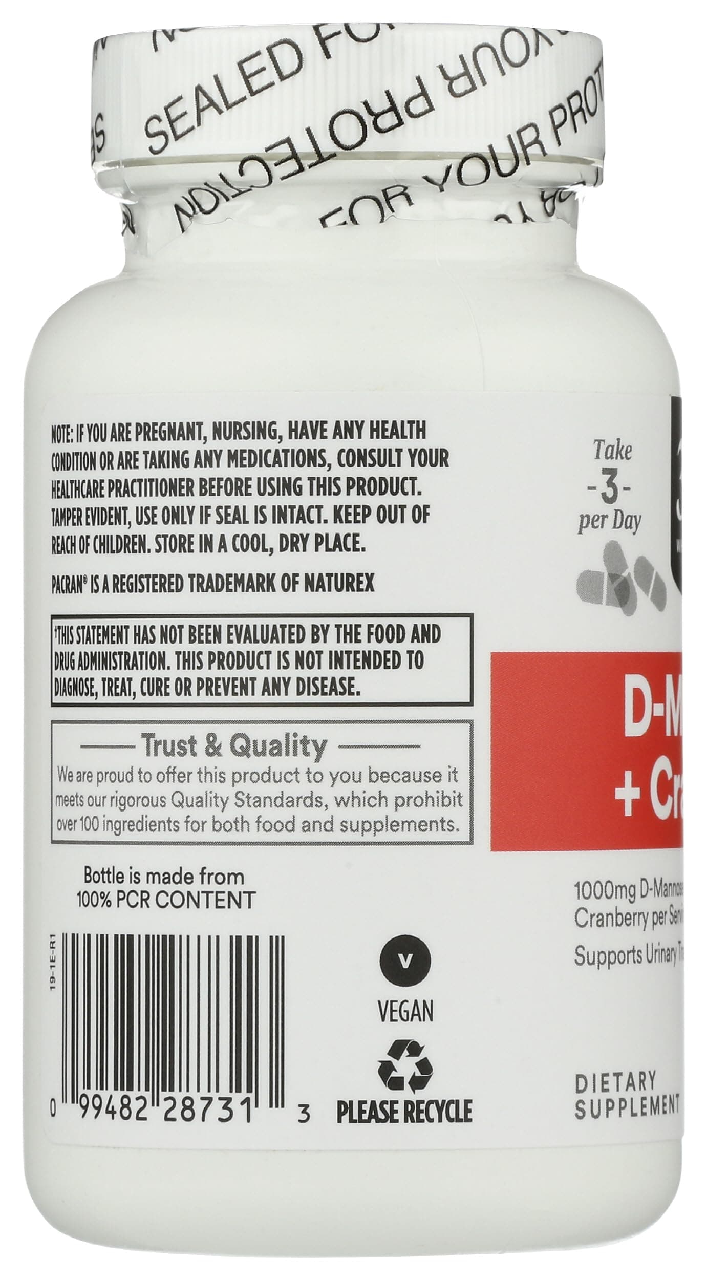 D-Mannose With Cranberry, 90 Count thumbnail 3