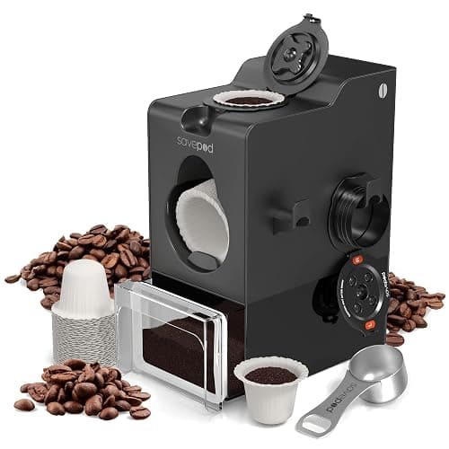 SavePod Coffee Pod Maker with Reusable Coffee Pods, Compatible with Keurig and K-Cup Coffee Machines, Smart, Easy to Use & Convenient (Black, Small) - Image 1
