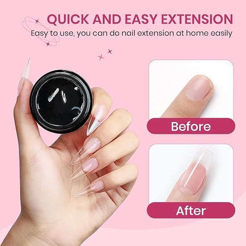 SUPWEE 3D Sculpting Gel for Nail Art, Clear White Non Stick Hand Hard Gel | Modeling Gel for Nails Home Manicure, Nail Salon, Nail Charms, Extension, Carving, Molding, Solid Builder Gel thumbnail 4
