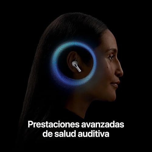 Apple AirPods Pro 2 Auriculares inalámbricos, Auriculares Bluetooth, cancelación Activa de Ruido, Audífono, Modo Sonido Ambiente, Audio Espacial Personalizado, Sonido de Alta fidelidad, Carga USB C thumbnail 6