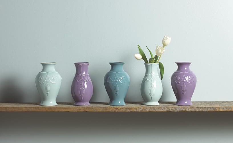 Lenox French Perle Fluted Vase 8" (Bluebell) thumbnail 5