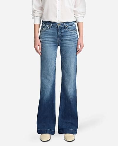 7 for All Mankind Women's Petite Size The Tailorless Dojo Trouser Jean (Short Inseam) thumbnail 7