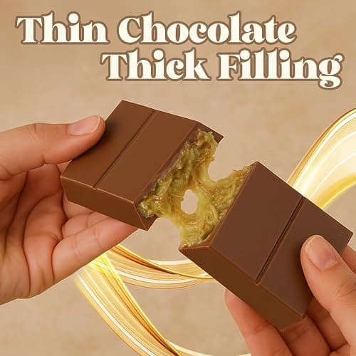 Ceres Gourmet Dubai Chocolate Bar Pistachio 3.5 Oz, Perfectly Portioned Packaging Dubai Chocolate with Knafeh Kataifi, Premium Kunafa Bars (3.5 Oz, Milk Chocolate) thumbnail 8