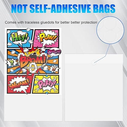 200 PCS Current Size Comic Book Boards, 6.75" x 10.5" Acid-Free Comic Book Backing Boards, Thick and Durable Books Board for Comic Book Storage and Preservation thumbnail 4
