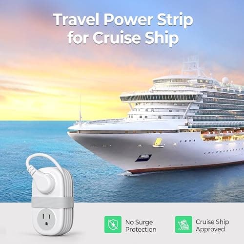 Travel Power Strip, ORICO 4 Outlets 3 USB Ports (1 USB C) with 4FT Wrapped Short Extension Cord, Compact Power Strip for Hotel Travel Essentials Cruise Approved-AP3 thumbnail 3