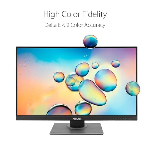 ASUS ProArt Display PA278QV 27” WQHD (2560 x 1440) Monitor, 100% sRGB/Rec. 709 ΔE < 2, IPS, DisplayPort HDMI DVI-D Mini DP, Calman Verified, Anti-glare, Tilt Pivot Swivel Height Adjustable, Black thumbnail 3