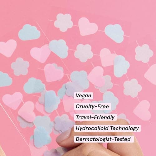 grace & stella Award Winning Pore Strip - Pimple Patches for Face | Hydrocolloid Acne Patches - Absorbs Zits, Reduces Redness - Cute Patches Dermatologist-Tested, Vegan (Multishape, 36 Count) thumbnail 5