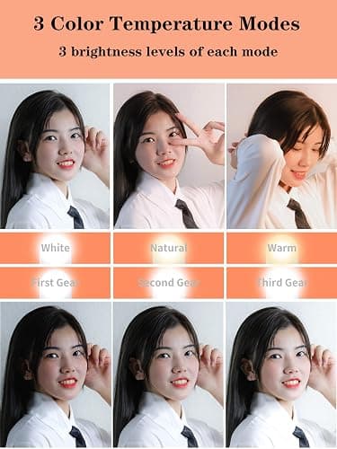 Selfie Stick Tripod with Wireless Remote, 46'' Cellphone Selfie Stick Tripod with LED Fill Light, for iPhone 16/15/14/14 pro/13/13 Pro/12/11/11 Pro/XS Max/XS/XR/X/8/7 and Android Smartphone(Upgrade) - White-46in thumbnail 7
