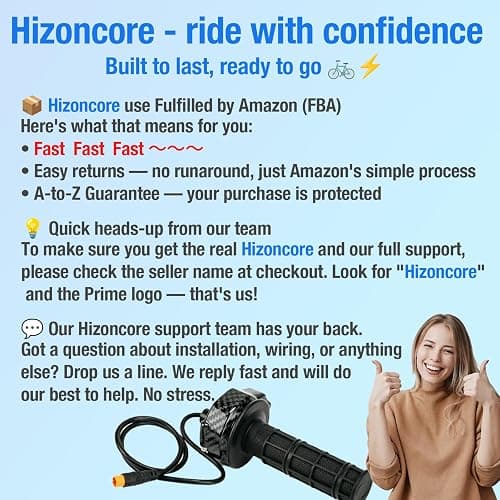 Ebike Full Twist Throttle for Macfox, 3 Pin Surron Style Throttle Grip Kit 12V-72V Compatible with HappyRun Freego Heybike Electric Dirt Bike thumbnail 5