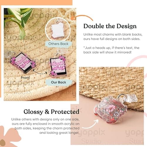 YOPPIX 9PCS Charms for E-Reader, About Funny Theme Dust Plug Charm Compatible with Type C Charging Port, Gift for Book Lover Readers Men Women Teachers Students, Accessories for E-Reader thumbnail 3