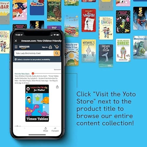 Yoto Make Your Own Cards – 5 Blank Audio Cards for Use with Kids Yoto Player & Mini Bluetooth Speaker, Play Audiobook Stories Music Radio Podcasts Learning Activities, Fun Gift for Children All Ages thumbnail 9
