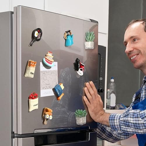 Cute Food Fridge Magnets for Fridge Cute Magnet Refrigerator Stickers for Kitchen Magnet Decorative Fun Strong Resin Magnets Home Decor Office 7PACK thumbnail 6