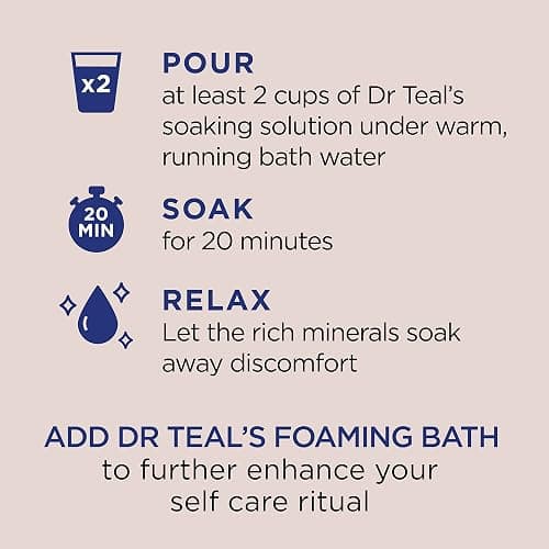 Dr Teal's Salt Soak with Pure Epsom Salt, Nourish & Protect with Coconut Oil, 3 lbs thumbnail 4