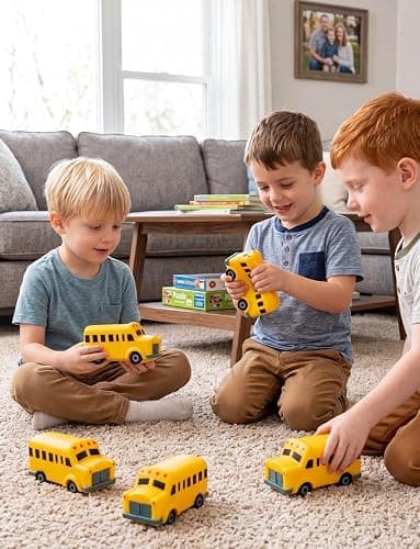 8Pcs School Bus Stress Toys, Slow Rising Squishy Toys for Anxiety Relief | Yellow Bus Party Favors for Kids, Classroom Rewards, Back to School Gifts, Driver Appreciation, Bulk Prizes thumbnail 2