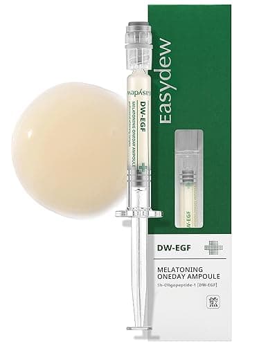 EASYDEW DW-EGF Melatoning One-Day Ampoule - Dark Spot Correcting Korean Facial Serum for Uneven Skin Tone & Dull Skin with EGF, Glutathione, Niacinamide - Intensive Age-Defying Youthful Skincare, 1ml - Image 1