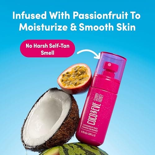 Coco & Eve Antioxidant Tanning Micromist. Sunless Self Tanning Face Mist with Antioxidants to Boost Hydration. Quick, Flawless, Streak Free Face Tan. (2.54 fl oz) thumbnail 5