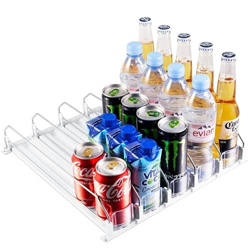 Drink Organizer for Fridge, Soda Can Dispenser for Refrigerator, Automatic Drink Dispenser for Fridge Holds up to 25 Cans, 5 Row thumbnail 7