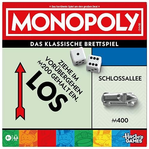 Monopoly Basisspiel mit Aufbewahrungsfach und größeren Spielfiguren - Deutsche Fassung - Image 1