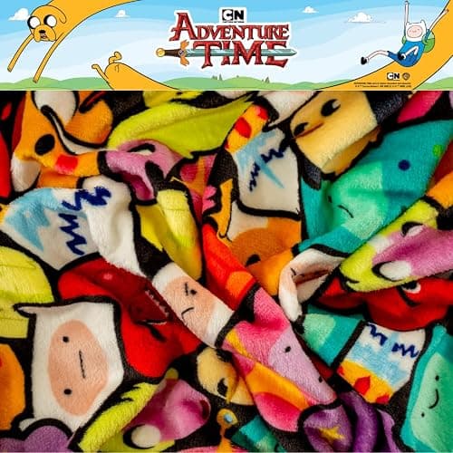 Franco Collectibles Adventure Time Bedding Super Soft Cozy Plush Throw, 46 in x 60 in, (Officially Licensed Product) thumbnail 4