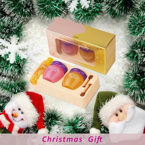 2PCS Lip Mask Overnight, Honey&Sakura Day and Night Repair Sleeping Lip Balm, Fade Lip Lines Bee Balm, Hydrating &Prevention Dry and Crack Lip Scrubs Exfoliator thumbnail 6
