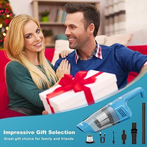 TROIZO Handheld Vacuum Cordless, 14500PA Powerful Suction Hand Held Vacuum Cleaner with Brushless Motor, Rechargeable and Portable Car Vacuum for Home Office Car Pet thumbnail 6