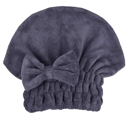 MAYOUTH Microfiber Hair Drying Towels Head wrap with Bow-Knot Shower Cap Hair Turban hairWrap Bath Cap for Curly Short or Long & Wet Hair Gift for Women 2pack thumbnail 4