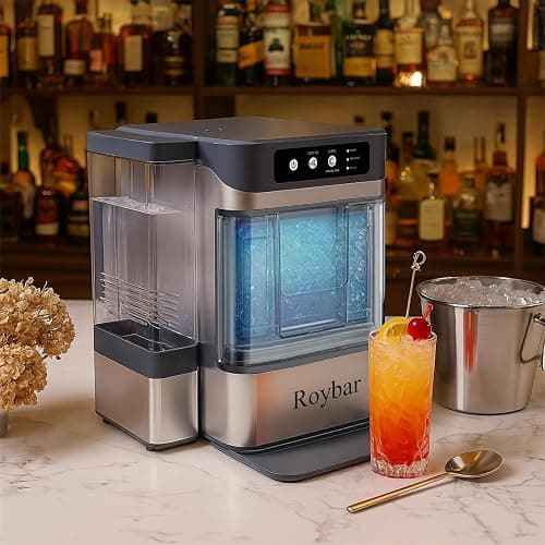 Large Capacity Ice Makers Countertop One-Click Operation Self-Cleaning Portable Ice Maker 41lbs/24H with There is A Detachable 3L Water Tank Ice Machine for Home,Bar,Office thumbnail 9