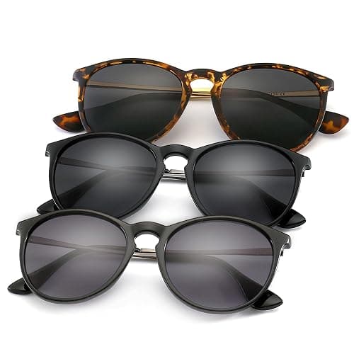 SUNGAIT Premium Vintage Round Sunglasses for Women Men Classic Retro Trendy Style - Image 1